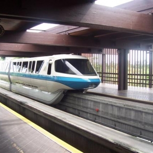 Monorail Blue at the Poly.