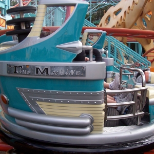 Primeval Whirl ride vehicle.