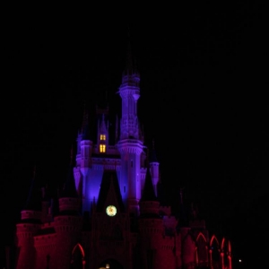 Cinderella's Castle at night