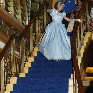 Cinderella descends the Wonder staircase
