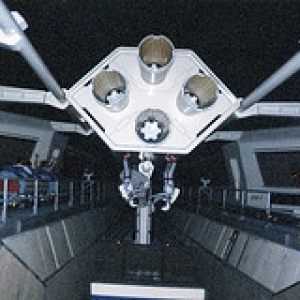The Lifthill inside Space Mountain