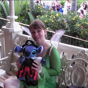 Pirate Stitch and Tinkerbell
