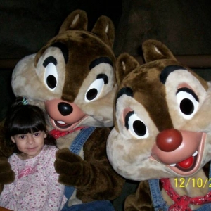 DD with Chip n' Dale at Garden Grill