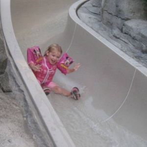 Loving the Slide at Saratoga Springs