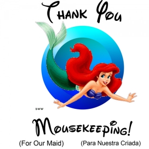 Mousekeeping Thank You - Ariel