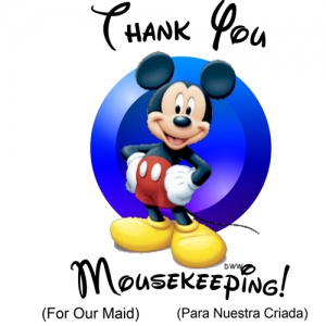 Mousekeeping Thank You - Mickey
