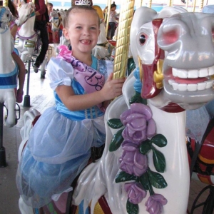 Cinderella on her horse