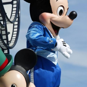 Mickey in the parade