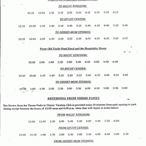 1993 OKW Bus Schedule