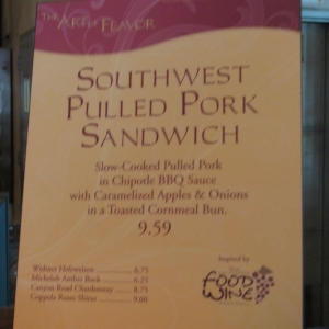 Pulled Pork Sandwich @ Taste Pilot's Grill