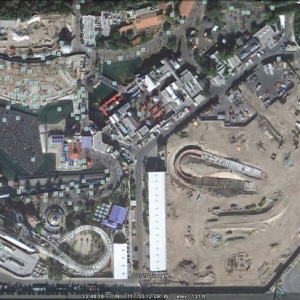 Disney Land CA construction picture
