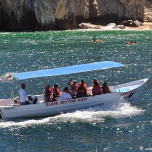 Glass bottom boat in Cabo San Lucas