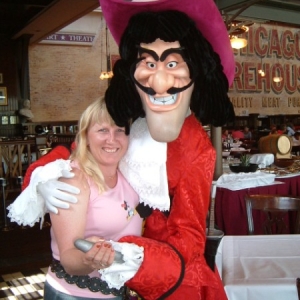 with Captain Hook