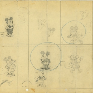 Earliest Known Drawings of Mickey Mouse