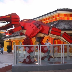 Dinosaur Lego display at DTD