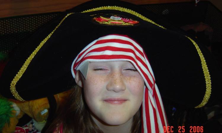 Argh!!  she's a pirate.