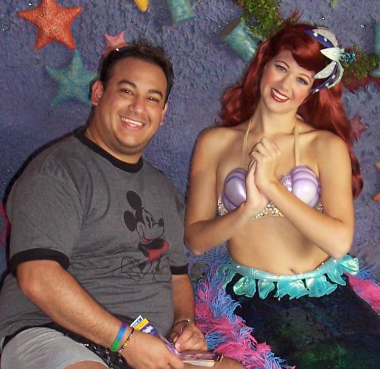 Ariel smiled with me!