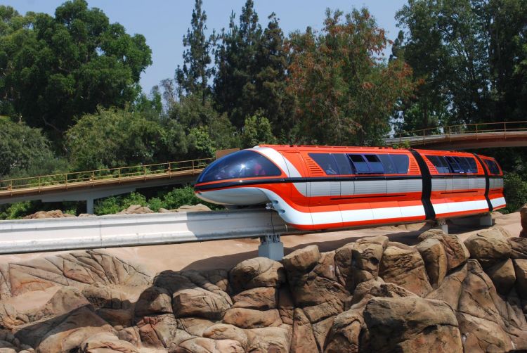 Disneyland Monorail Mark VII Orange 1