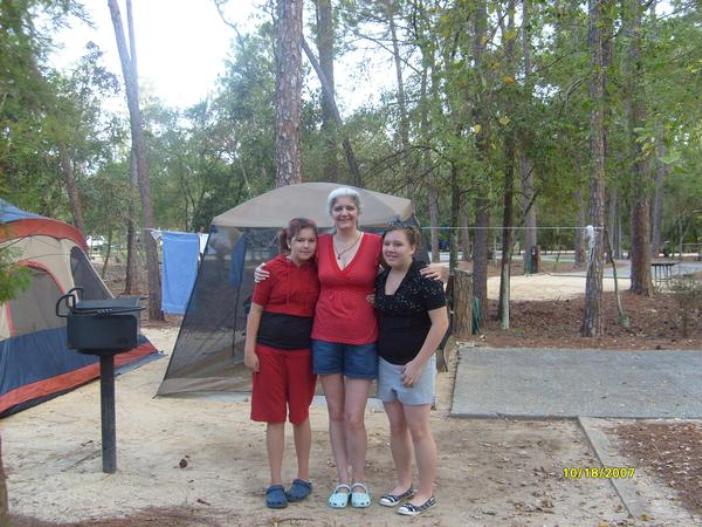 Girls and I camping