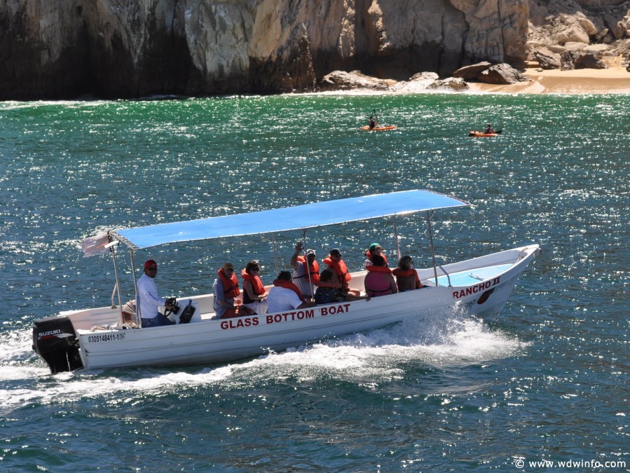 Glass bottom boat in Cabo San Lucas