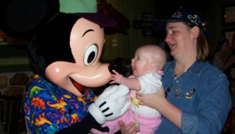 Grabbing Mickey's Nose