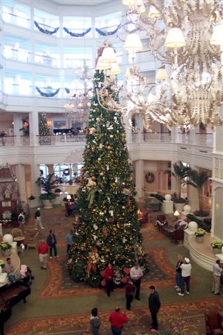 Grand Floridian Christmas Tree and decorations.