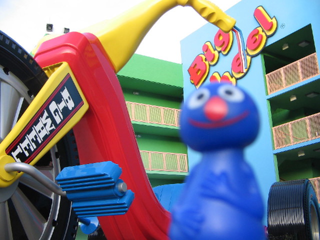 Grover on the big wheel
