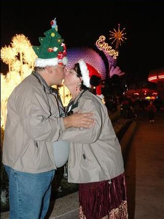 Kissing at Christmas 2005
