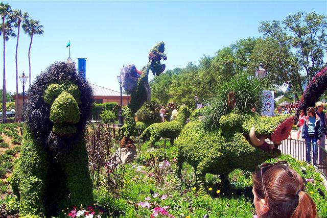 Lion King topiary.