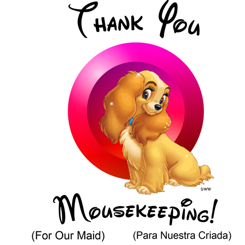 Mousekeeping Thank You - Lady