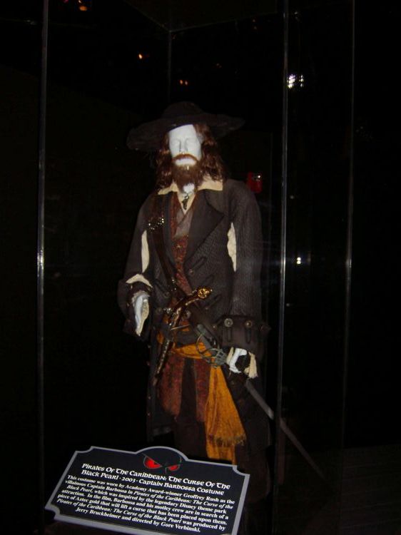 Pirates character statue backlot