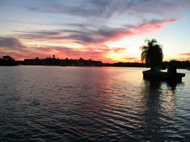 Sunset over Grand Floridian