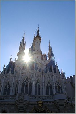 Sunshine on the castle