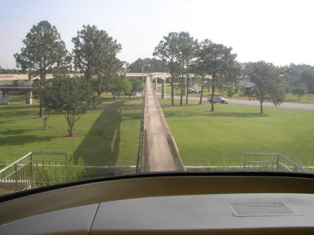 View from Monorail driver compartment