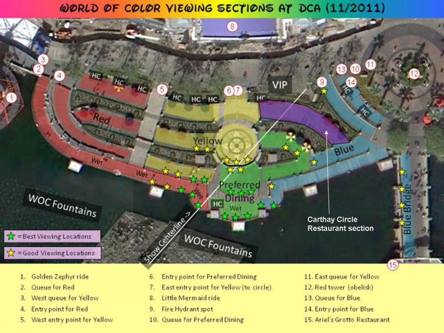 World of Color Viewing Areas (Hydroguy)