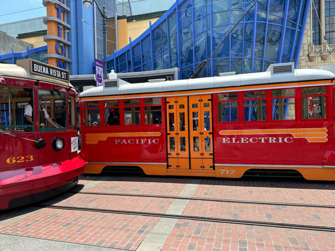 dca red trolley cars 8
