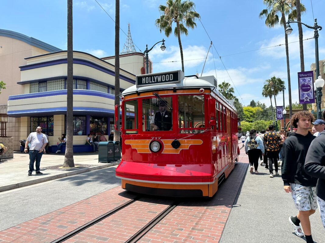 dca red trolley cars 0