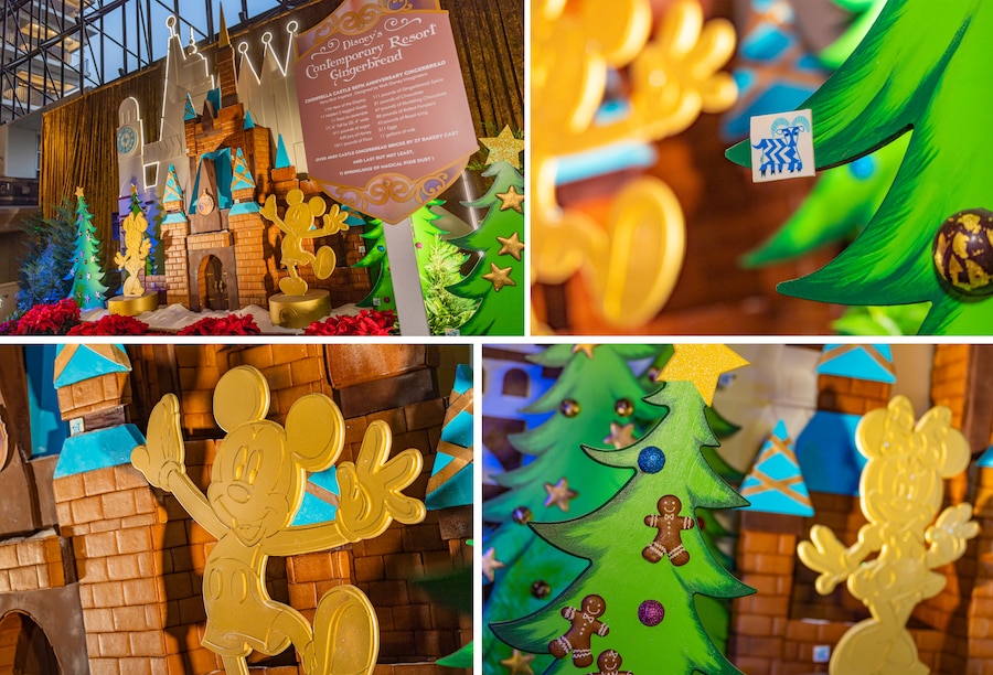 Disney100 Gingerbread display at Disney’s Contemporary Resort 2023