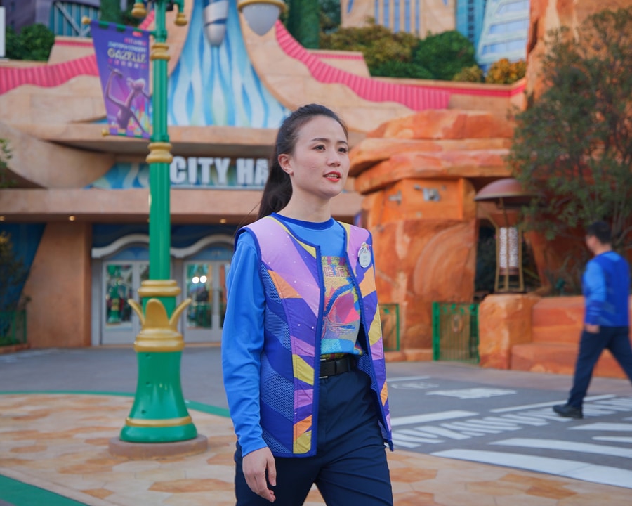 Image of cast member modeling new Zootopia costume at Shanghai Disney Resort- First Look: Zootopia Cast Member Costumes