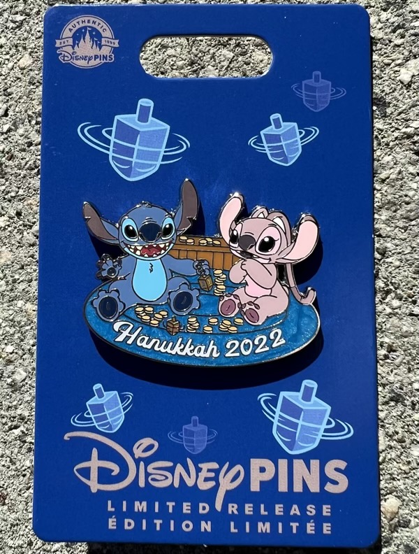Stitch & Angel Hanukkah 2022 Disney Pin