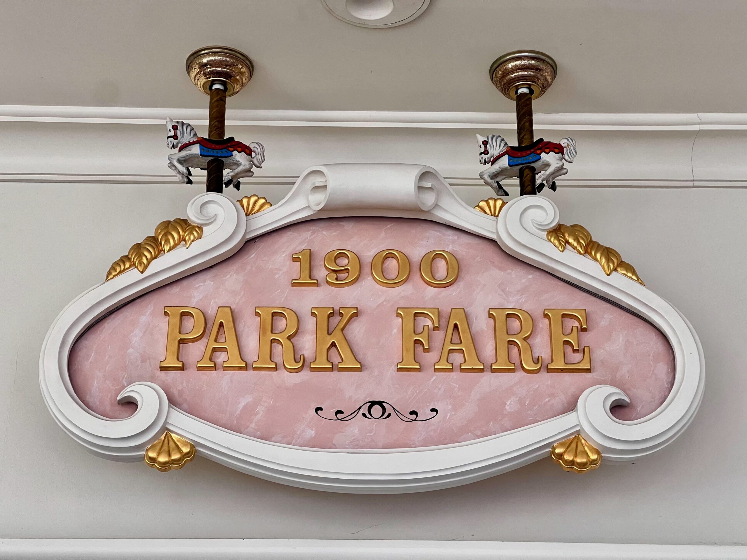 1900 Park Fare Sign Grand Floridian Fresh Paint
