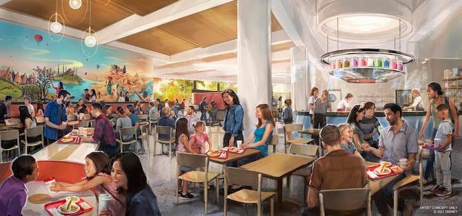 Connections Café and Eatery concept art
